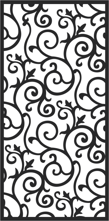 European Wrought Style 05 Laser Cut CDR File