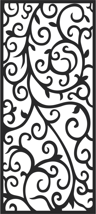 European Wrought Style 06 Laser Cut CDR File