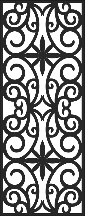 European Wrought Style 10 Laser Cut CDR File