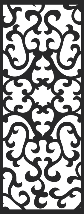 European Wrought Style 12 Laser Cut CDR File