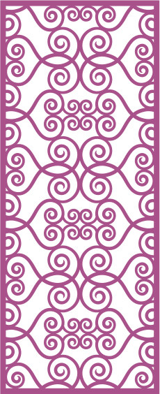 European Wrought Style 13 Laser Cut CDR File