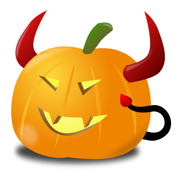 Evil Pumpkin Vector SVG File