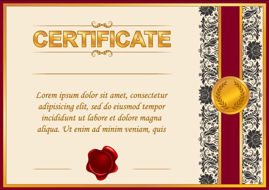 Excellent Certificates of Achievement and Diploma Template Design
