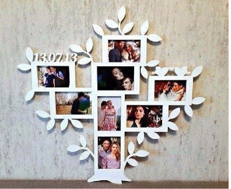 Family Tree Picture Frame CNC Laser Cut Free CDR File