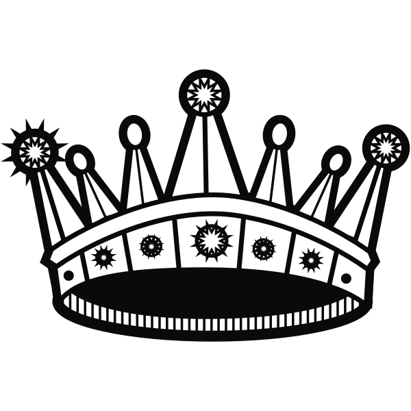 Fancy King Crown SVG File