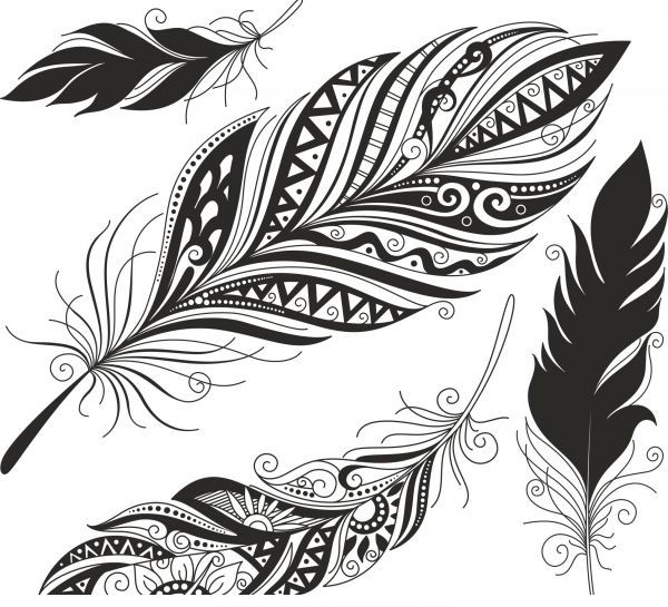 Feather Set Free CDR Vectors File