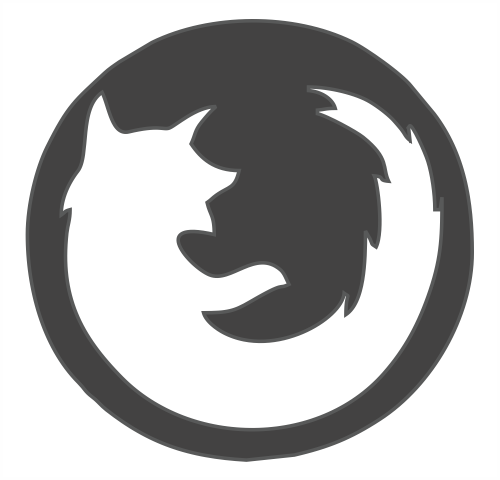 Firefox Browser Logo DXF File