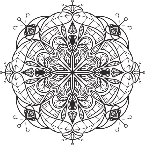 Floral Mandala Design Ornament CDR File
