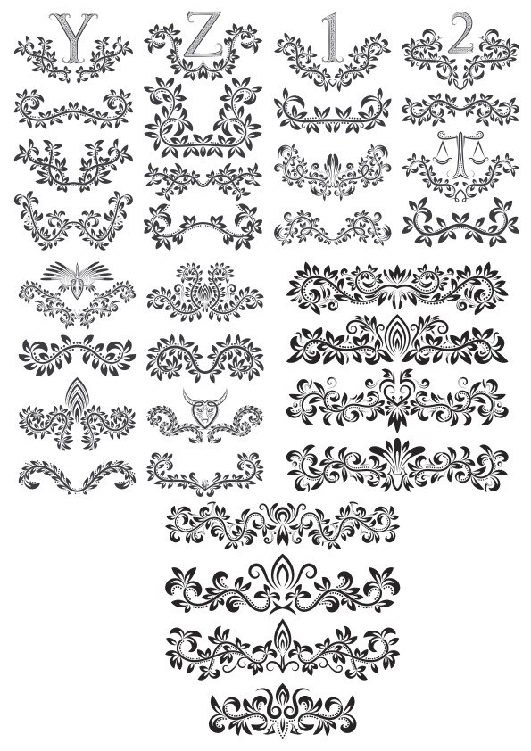 Floral Ornamental Laser Cutting Grill Panel CDR File