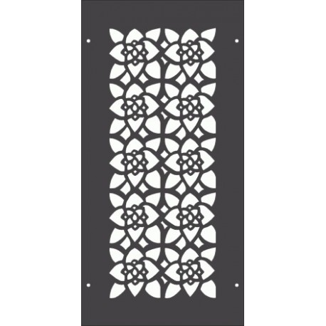 Floral Pattern Separator Free Vector DXF File