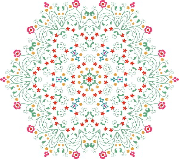 Flower Mandala Ornament CDR File