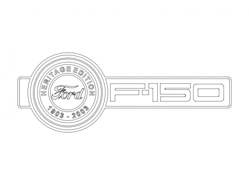 Ford Heritage Vector DXF File