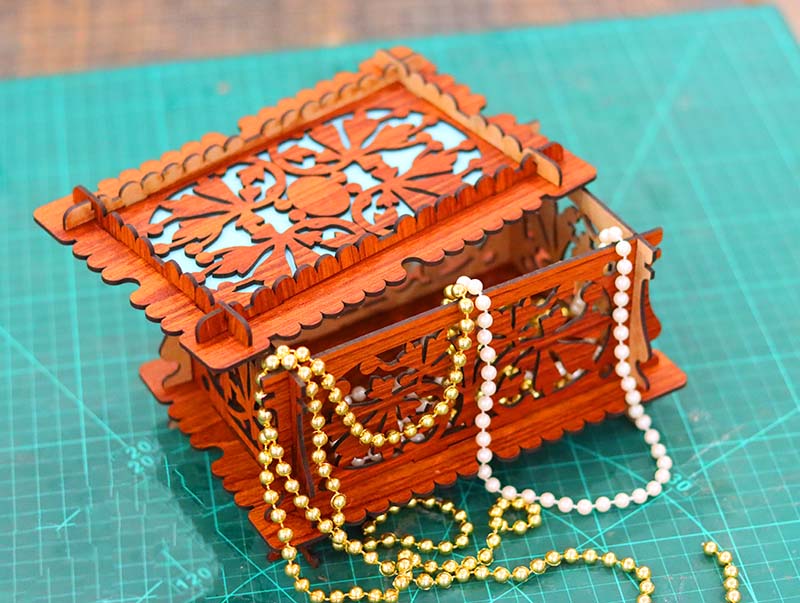 Free Laser Cut Jewelry Box Template Gift Box 3mm Vector File | Vectors File
