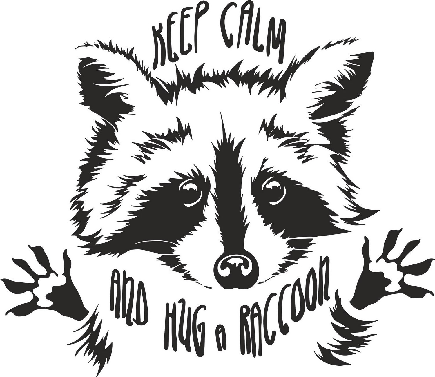 Funny Touching Raccoon Wants Hug CDR File
