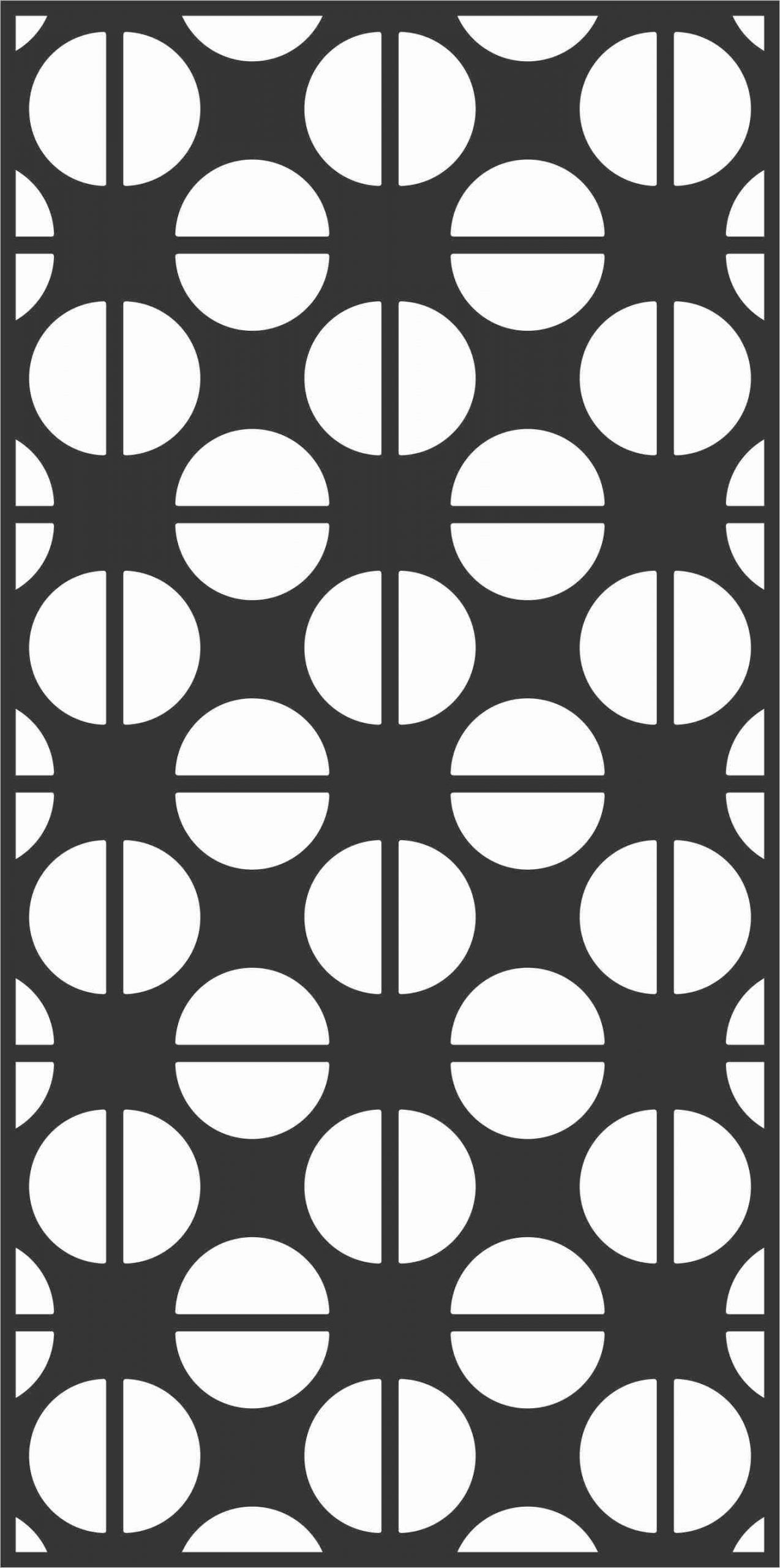 Geometrical Grill Panel Plasma Art DXF File