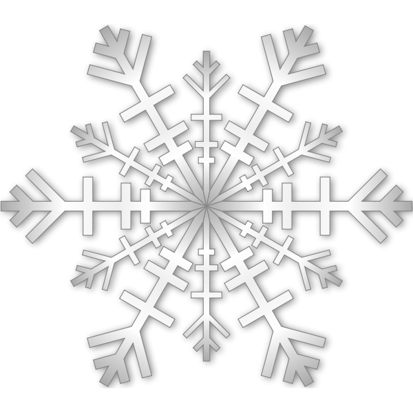 Grey Snowflake SVG File
