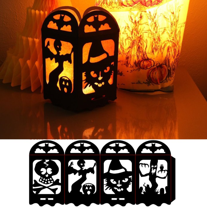 Halloween Lamp Laser Cut DXF File