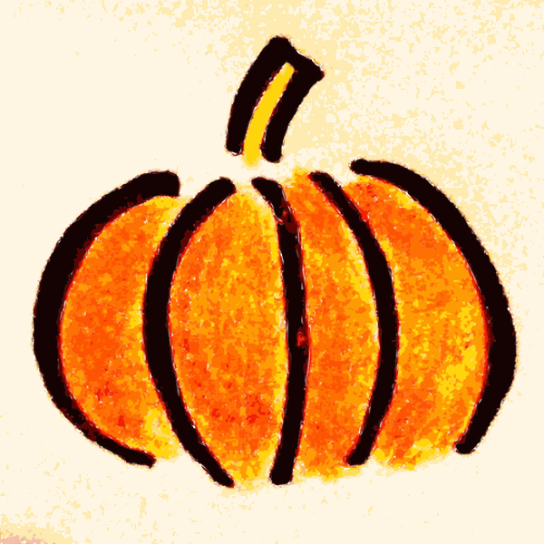 Hand Drawn Pumpkin Vector SVG File