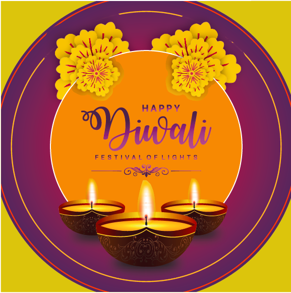 Happy Diwali Festival Greetings Card Invitation Free Vector Vector File