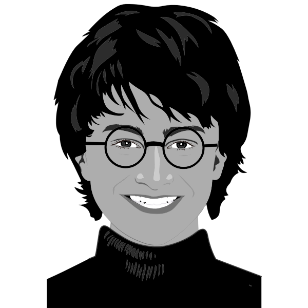 Harry Potter Face Free Vector SVG File Free Download | Vectors File
