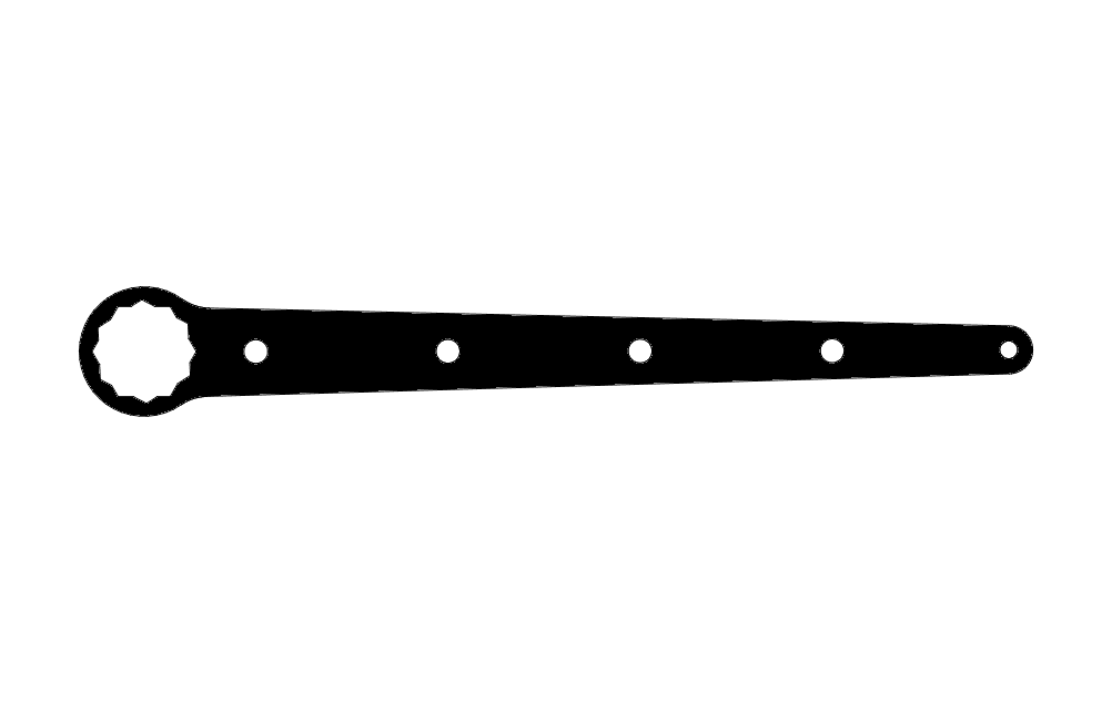 Hitch Wrench Free DXF Vectors File
