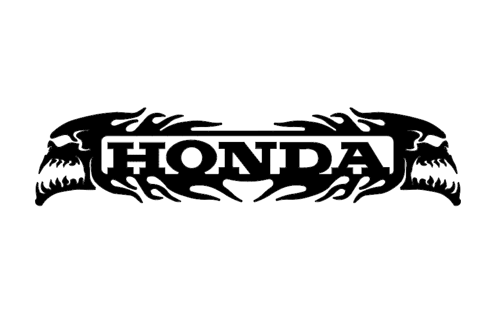 Honda Skulls DXF File