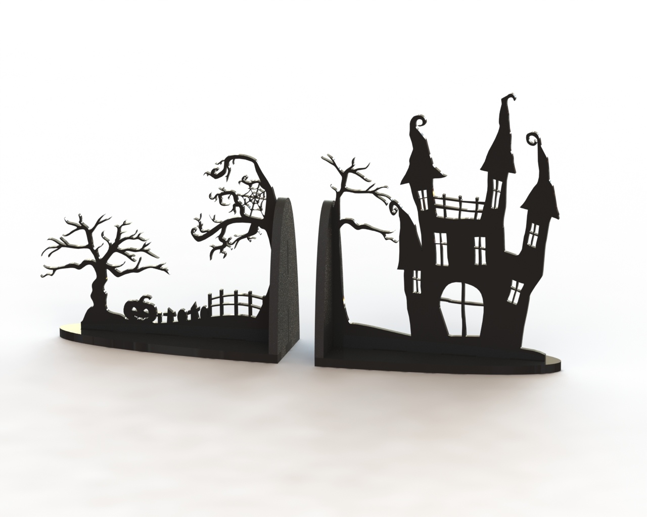Horror Book Support Laser Cut Free CDR File