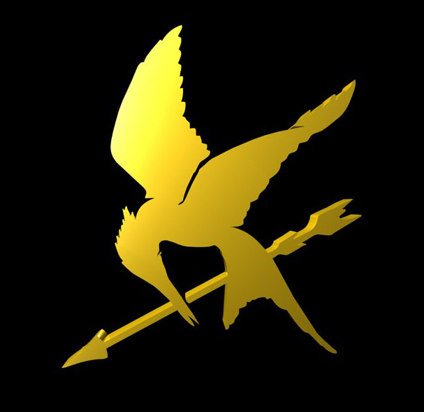 Hunger Games Mockingbird Pin DXF File