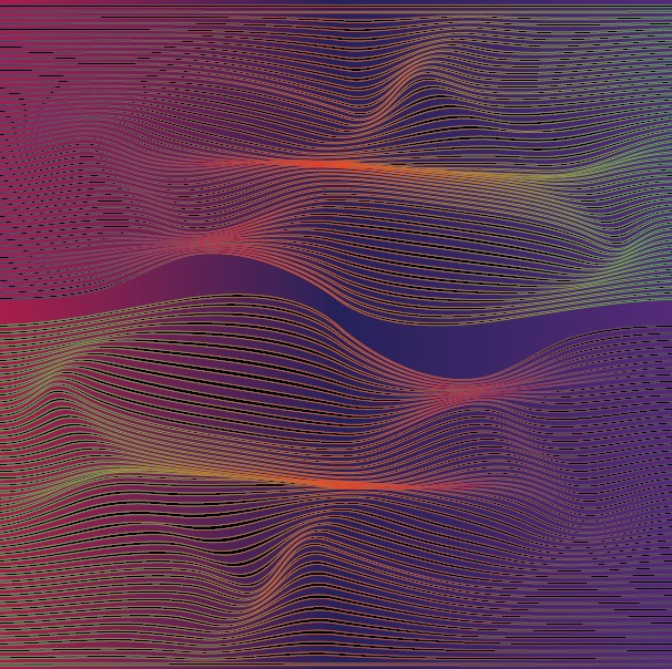 Illusion Waving Wallpaper Drawing DXF File