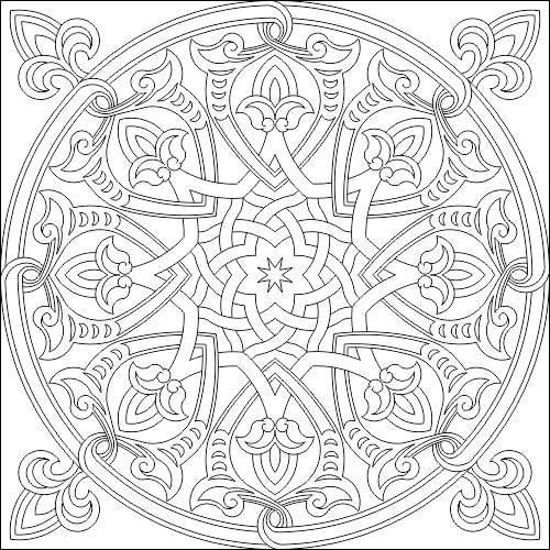 Islamic Decorative Pattern Free DWG File