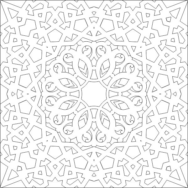 Islamic Ornament Vector Pattern Free DWG File