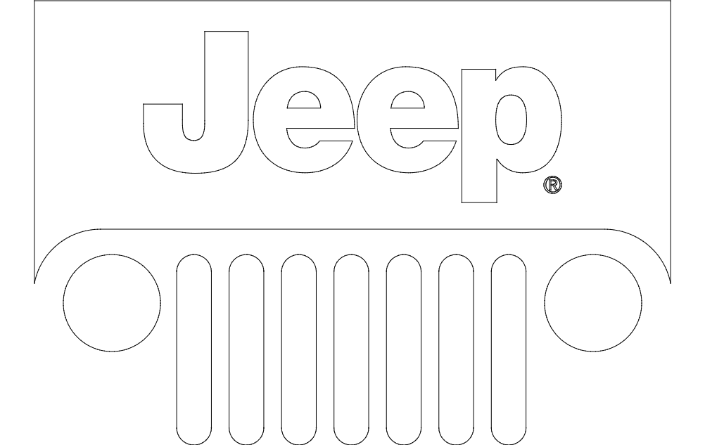 Jeep Logo Free Vector DXF File