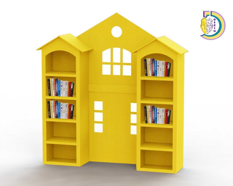 Kids Room Modern Shelf Storage Free DXF File