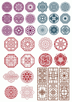 Korean Ornamental Mandala CDR Vectors File