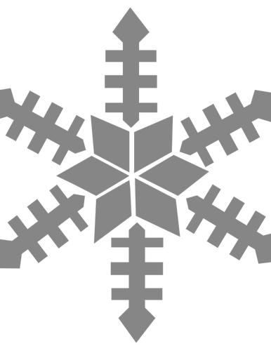 lakeside Snowflake Vector SVG File