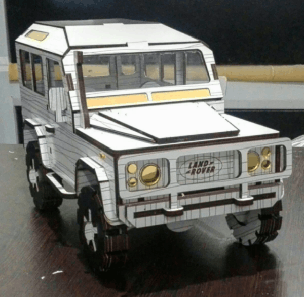 Land Rover Defender Laser Cutting 3D Model Kit CDR File