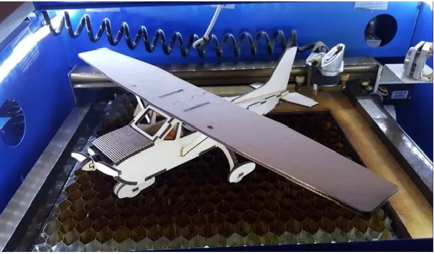 Laser Cut 3D Puzzle Aeroplan CDR File
