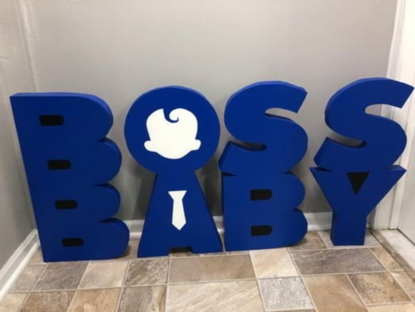 Laser Cut 3D Puzzle Boss Baby Mockup CDR File