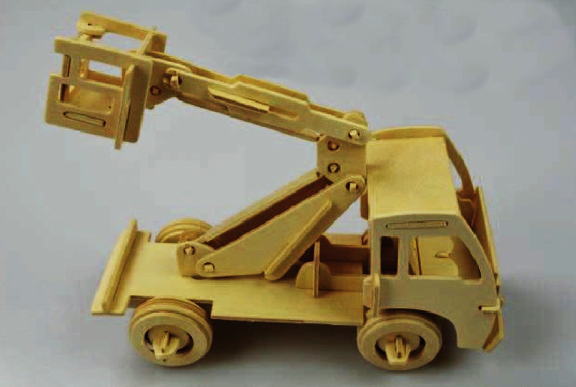 Laser Cut 3D Puzzle Construction Vehicle Model PDF File