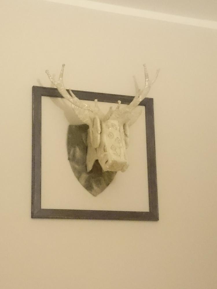 Laser Cut 3D Wooden Deer Head, Wall Mounted Animal Head CDR and DXF File