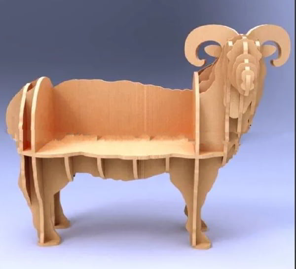 Laser Cut 3D Wooden Puzzle Shelf Wood Animal Shelf CDR File
