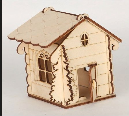 Laser Cut Beautiful House Wooden CDR File