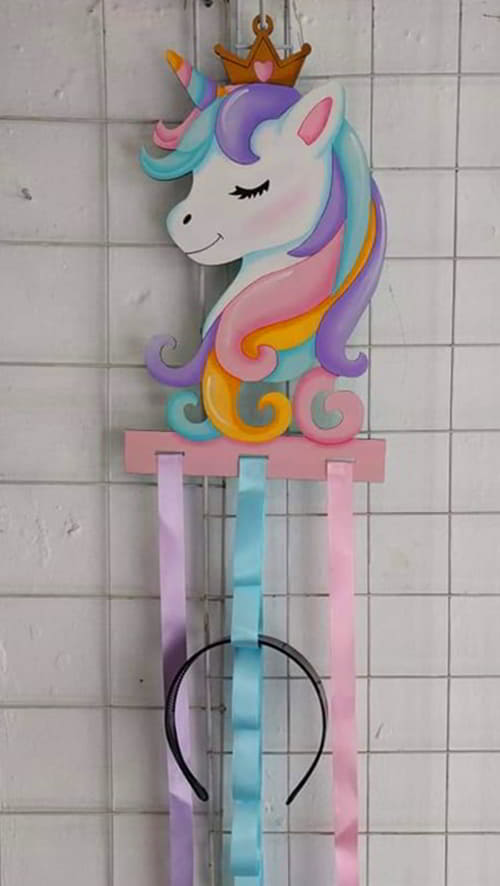 Laser Cut Beautiful Unicorn Wall Hanger DXF, Ai and CDR File