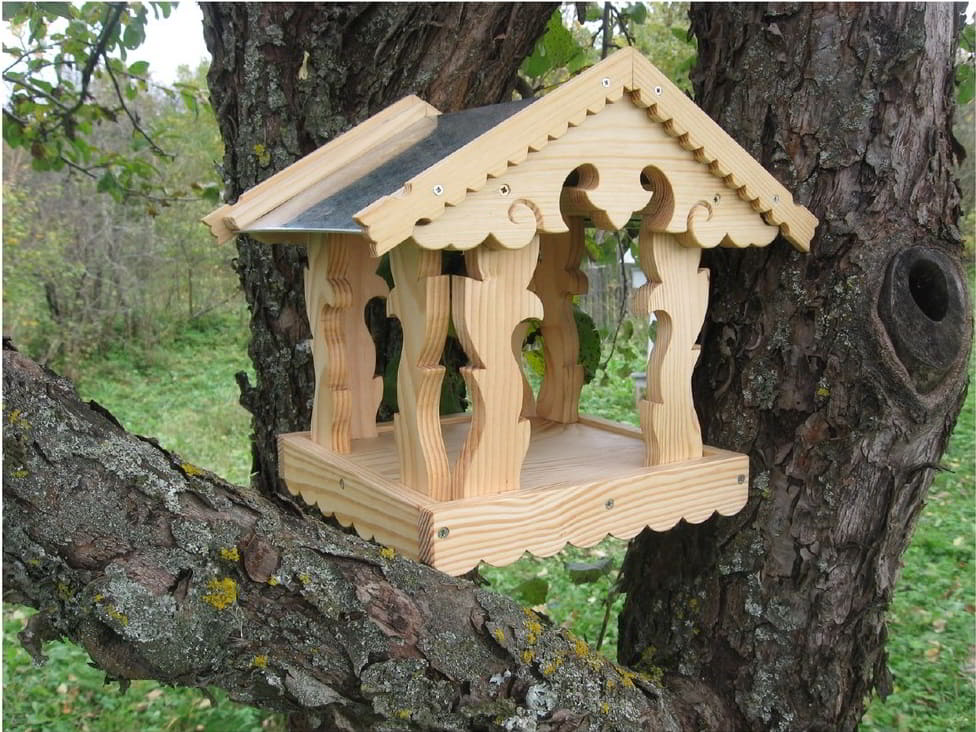 Laser Cut Bird Feeder, Wooden Bird House Free DXF and CDR File