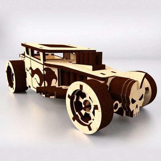 Laser Cut Bones Shaker DXF File | Vectors File