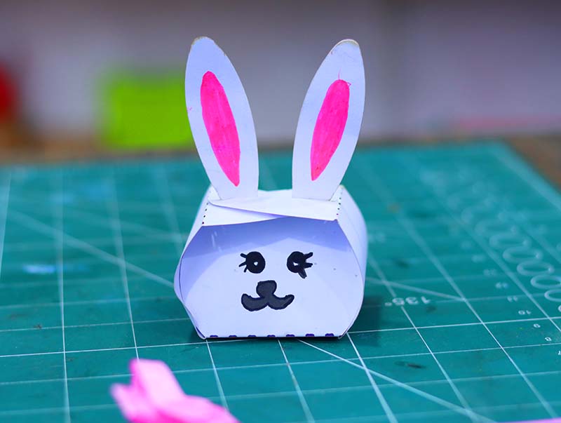 Laser Cut Bunny Box Craft Paper Gift Box Vector File
