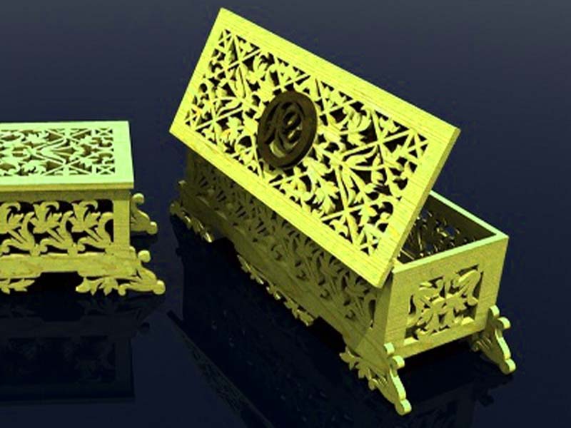 Laser Cut Casket Box Jewelry Box Template Gift Box Idea Vector File ...