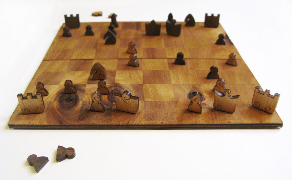 Laser Cut Chess Plywood 3mm Free Vector CDR Vectors File