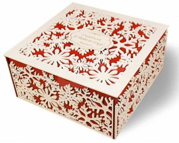 Laser Cut Christmas Gift Box, Wooden Wedding Box, Storage Box Vector ...