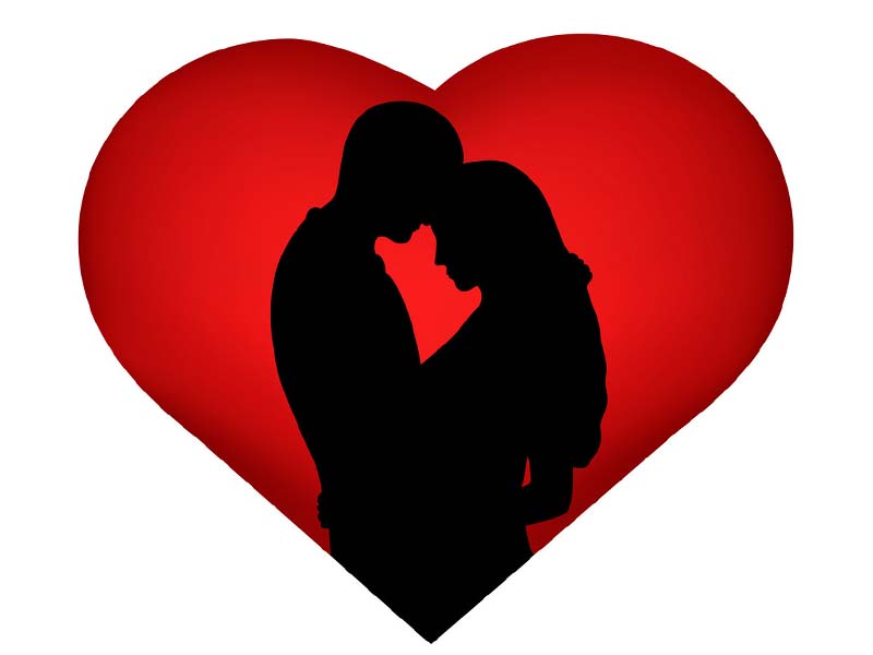 Laser Cut Couple Silhouette Valentines Day Vector Template File